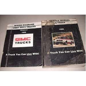  1986 GMC S Truck Service Shop Repair Manual Set Oem 