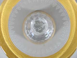 St. Louis THISTLE GOLD Crystal Iced Tea Glass Ultra Rare Custom 
