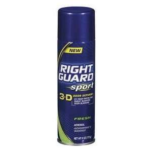  Right Guard Sport 3D Odor Defense Spray Fresh 6oz Health 