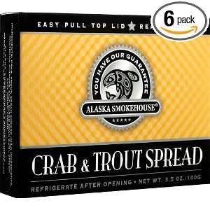 Alaska Smokehouse Crab & Trout Spread Checker Design, 3.5 Ounce Boxes 