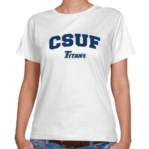  NCAA Cal State Fullerton Titans Ladies White Mascot Arch 