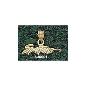  San Jose State Spartans 3/16 Pendant (Gold Plated 