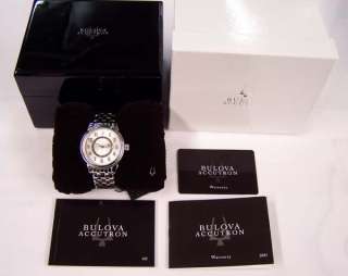 Bulova Accutron Swiss Watch Gemini Automatic Steel 63B013 $1125 NEW 