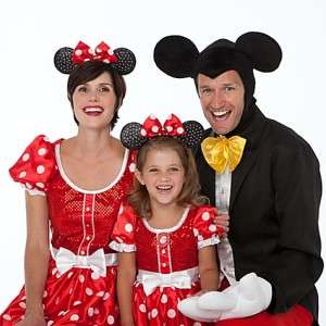  Classic Minnie Mouse Red Sparkle Dress Costume Halloween 