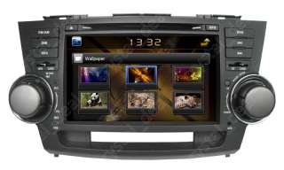 Car DVD Player GPS Navigation For Toyota Highlander 2008 2009 2010 