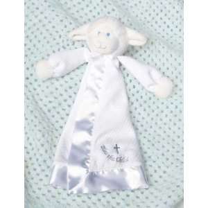   Mary Meyer Classic Pastels Baby Lamb Christening Blanket   White Baby
