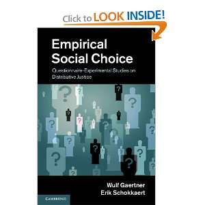  Empirical Social Choice Questionnaire Experimental 