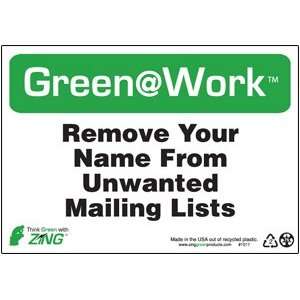  Remove Your Name From Unwanted Mailing Lists Sign Office 
