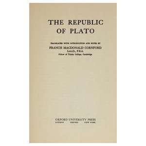  The Republic Of Plato Francis Macdonald Plato; Translate 