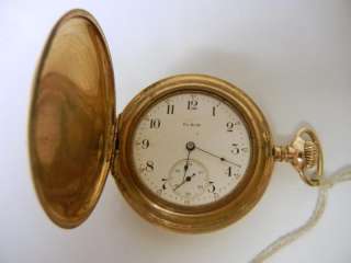 Antique Elgin Gold Filled Pocket Watch Working Condition  
