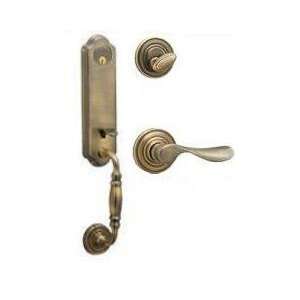  Schlage FA360 609 Antique Brass Florence Two piece Handle 