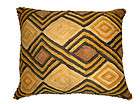 Kuba Cloth Pillow African Shoowa Velvet Raffia 24 x 21 (F40)