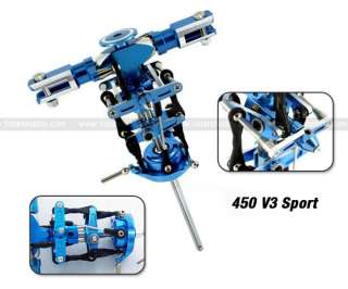 cnc metal main rotor head tail for 450 v3 sport