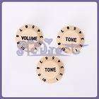   Quality Guitar Volume Tone Knobs for Fender Strat Guitar Cream ABS NEW