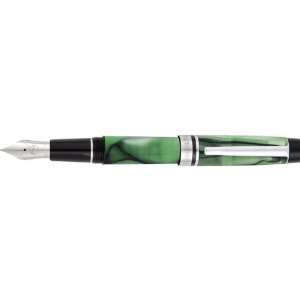  Monteverde Prima Fountain Pen Green Swirl Broad Nib 