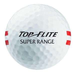  Top Flite Super Range Golf Balls (White/Double Red Stripe 