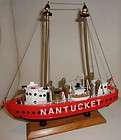 old wood nantucket lighthouse ship model 