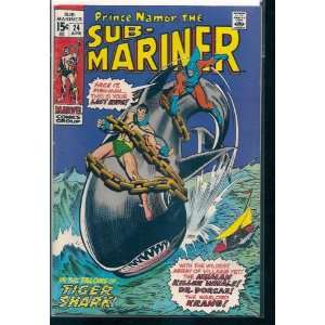  SUB MARINER # 24, 4.5 VG + Marvel Comics Group Books