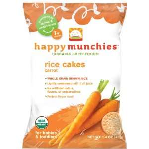 Happy Munchies Carrot Rice Cakes, 1.4 Ounce  Grocery 