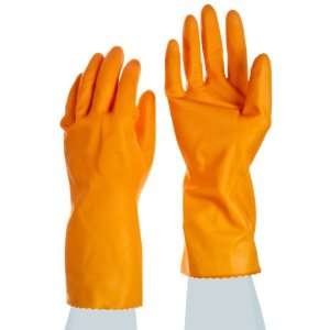 Ansell Tan Rubber 26 665 Latex Glove, Chemical Resistant, Straight 