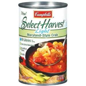 Campbells Select Harvest Soup Maryland   Style Crab Light   12 Pack 