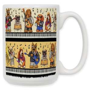  Musical Dogs 15 Oz. Ceramic Coffee Mug