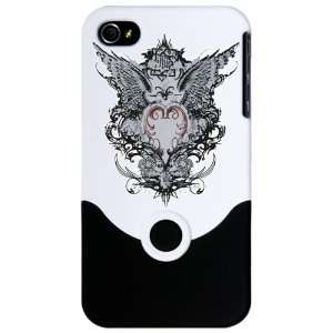   or 4S Slider Case White Nosce Te Ipsum Know Thyself Heart and Wings