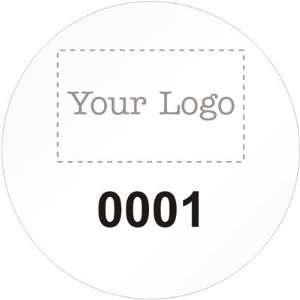  Custom Barcode Label With Numbering 2 Circle AlumiGuard 