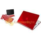 Hot Red Protective Hard Case+Keyboard KB Protector Skin For Apple 