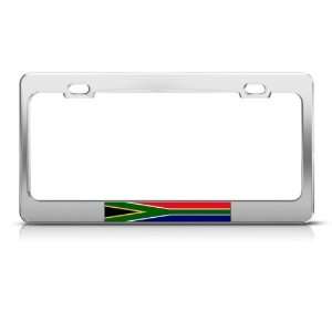 South Africa African Flag Country Metal License Plate Frame Tag Holder
