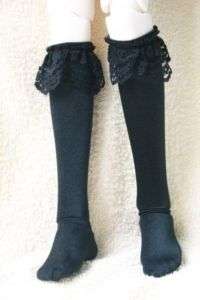 13# ACC Black Lace Socks/Stockings 1/4 MSD BJD Dollfie  