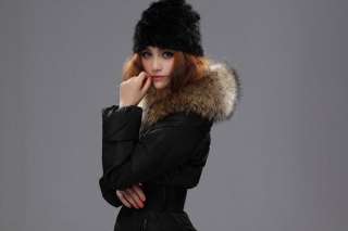   Winter Oversize Fur Collars Thickening Long Down Coat & Jackets  
