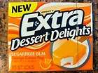 Wrigleys Extra Dessert Delights Orange Creme Pop Chewing Gum 6 packs 