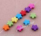 100 pcs mixed color acrylic flower spacer findings Loose beads charms 