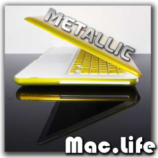 YELLOW METALLIC Crystal Hard Case for Macbook White 13  