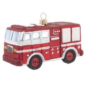 Personalized NY Fire Engine Christmas Ornament 