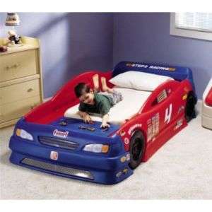 Stock Car Convertible Toddler Bed, new  