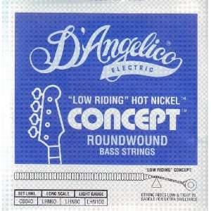   Angelico Electric Bass Long Scale Low Riding Light, .040   .100, LHNL
