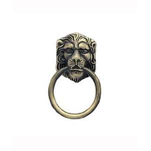  Metal Finishes Ring Pull; Lion Head 1 1/2 Diamet 