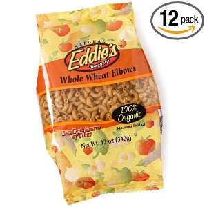 Eddies Elbows Whole Wheat Pasta, 12 Ounce Bags (Pack of 12)  