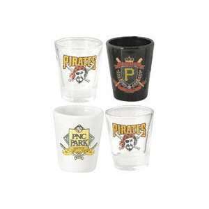  Pittsburgh Pirates Shot Glass (Set of 4) Sports 