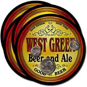  West Green, GA Beer & Ale Coasters   4pk 