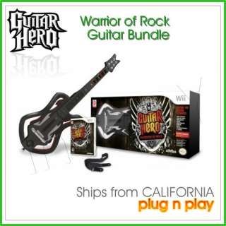Guitar Hero Warriors of Rock Guitar Game Bundle Wii  