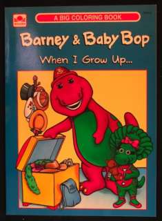   BABY BOP WHEN I GROW UP COLORING BOOK published by Golden Books in