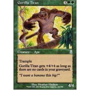  Magic the Gathering   Gorilla Titan   Odyssey   Foil 
