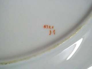   OF 2 EXTREMELY RARE ROYAL CROWN DERBY PORCELAIN PLATES ENGLAND  