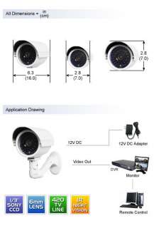 CCTV Surveillance Outdoor Day Night IR CCD Security Camera (CM 