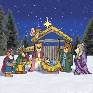  Pattern for Bear Y Holy Manger Set Patio, Lawn & Garden