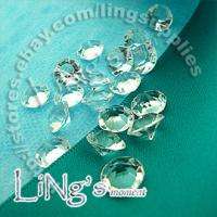 500 10mm Crystal Clear Diamond Confetti Wedding Scatter  