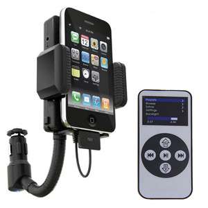 FM Transmitter + Car Charger + Remote Control For iPod Touch iPhone 3G 